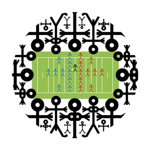 Crowd Icon American Football, 2006 by Thisisnotme Thisisnotme